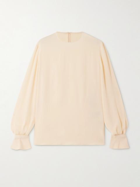 Valentino Ruffled Silk Blouse