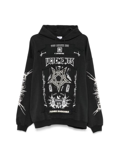 patched hoodie