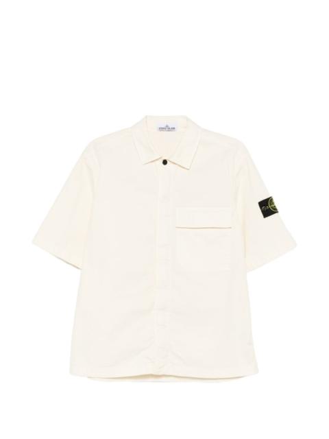 Stone Island chest-pocket short-sleeve shirt