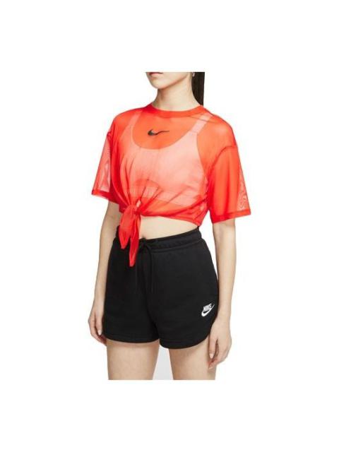 (WMNS) Nike Sportswear Short Sleeve Tops Orange CJ2703-891