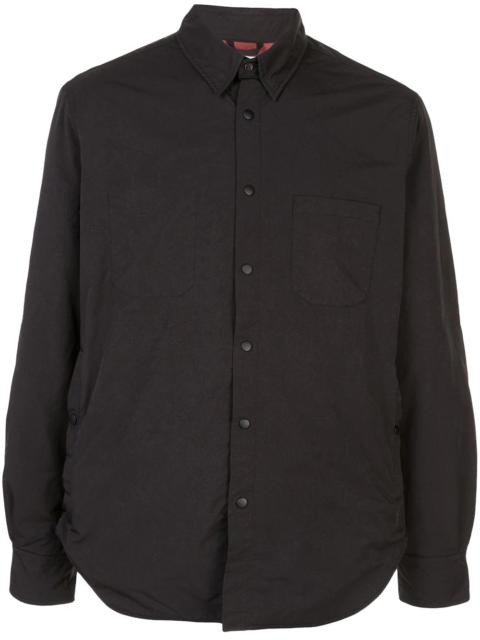 long sleeve wool-blend shirt