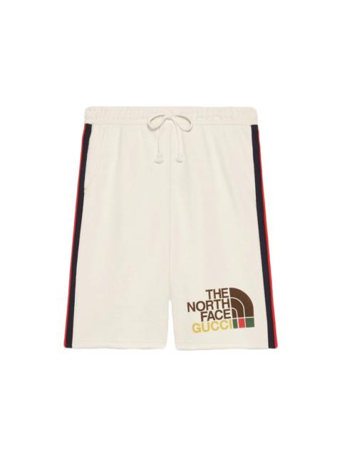GUCCI Gucci x The North Face Web Print Shorts Beige