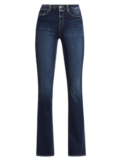 L'AGENCE Women's Selma High-Rise Boot-Leg Jeans - Columbia