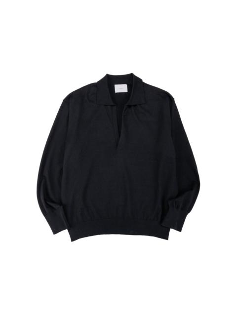 ssstein Organic Cotton Knit Skipper LS Black