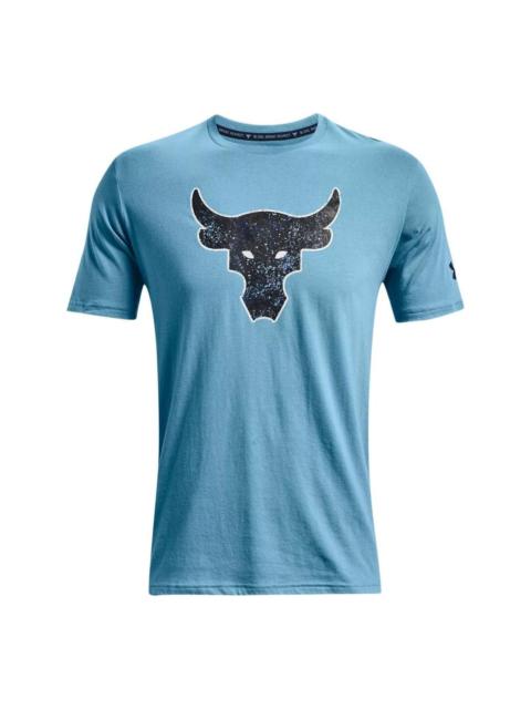 Under Armour Under Armour Project Rock Brahma Bull Short Sleeve T-shirt 'Sky Blue' 1371214-416