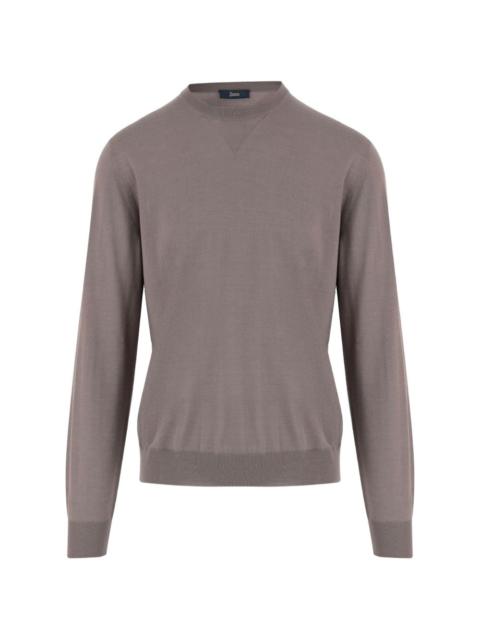 Herno crew-neck ribbed sweater