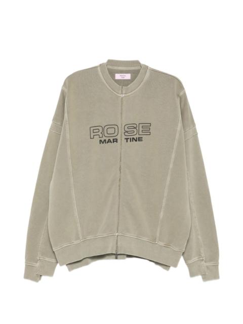 Martine Rose logo-print zip-up sweatshirt