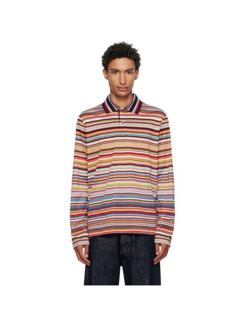 Paul Smith Multicolor 'Signature Stripe' Long Sleeve Polo