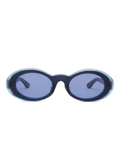 BRAIN DEAD Oyster Post Modern Primitive Eye Protection - Blue Glitter