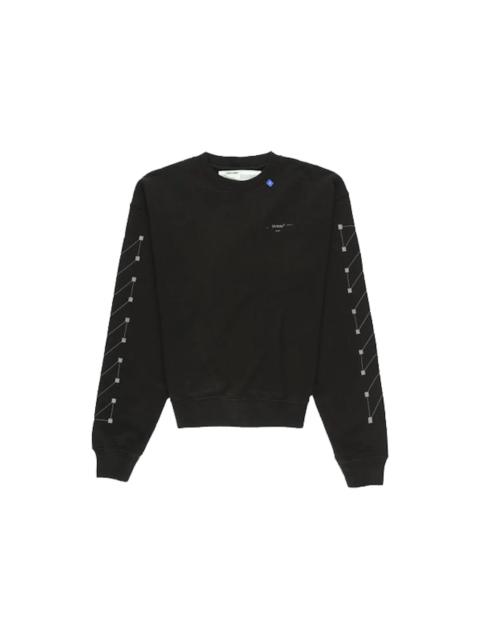 Off-White OFF-WHITE Diag Backbone Sweatshirt Black/Silver