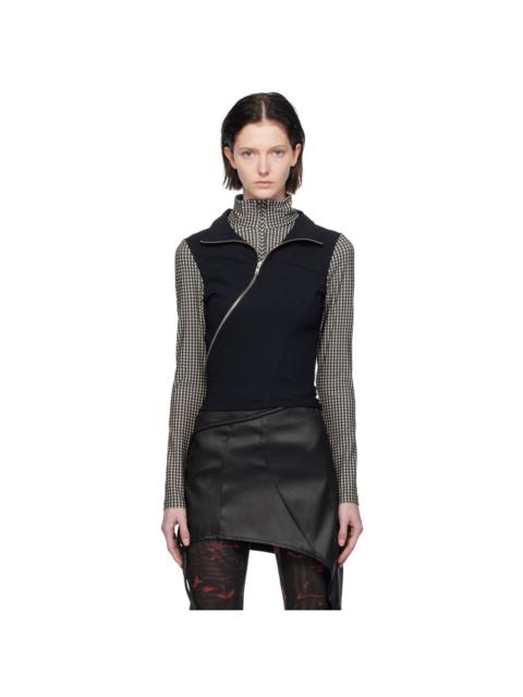 OTTOLINGER Black Double Collar Turtleneck