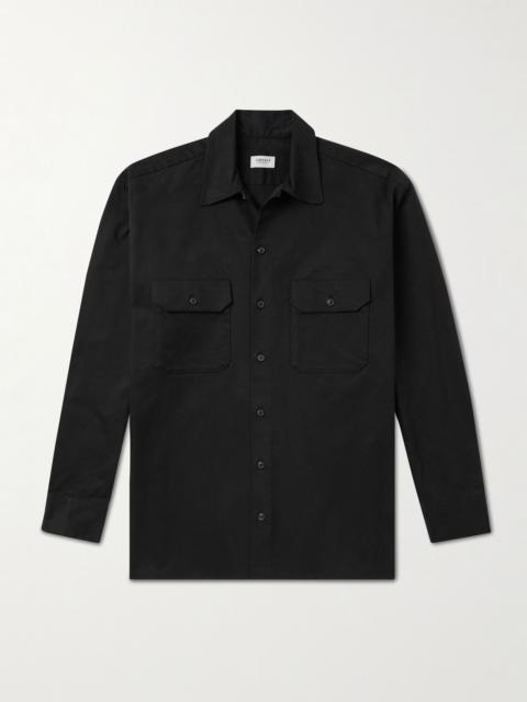 GHIAIA Cotton-Twill Shirt Black