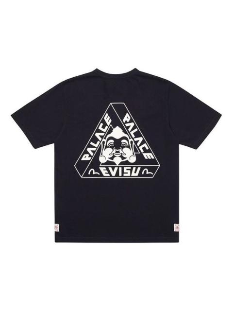 PALACE PALACE x EVISU PALACE Evisu Chest Logo Short Sleeve Unisex Black PAL-SS20-007