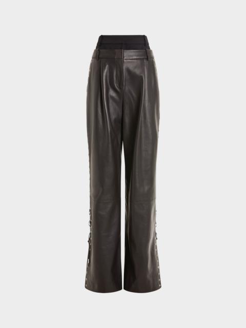 16ARLINGTON IVLIA TROUSERS IN LEATHER