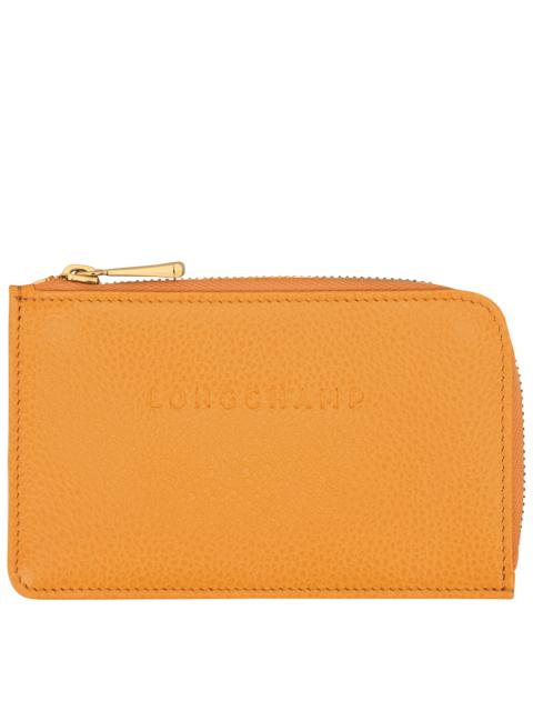 Le Foulonné Card holder Apricot - Leather