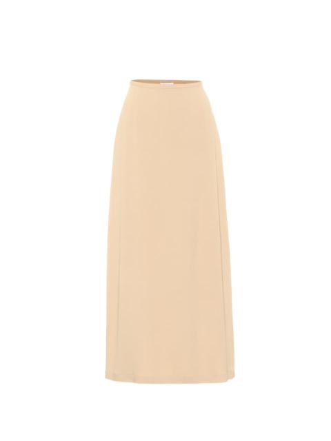 Lane silk-blend midi skirt