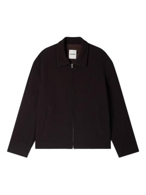Sandro embossed zip jacket