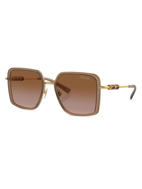 VERSACE 56MM Square Sunglasses
