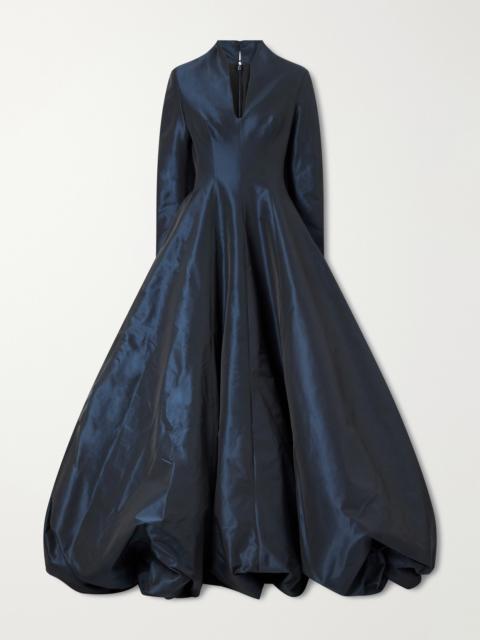 MARMAR HALIM Pleated Taffeta Gown