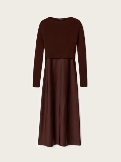 ALLSAINTS HERA 2-IN-1 MIDI DRESS
