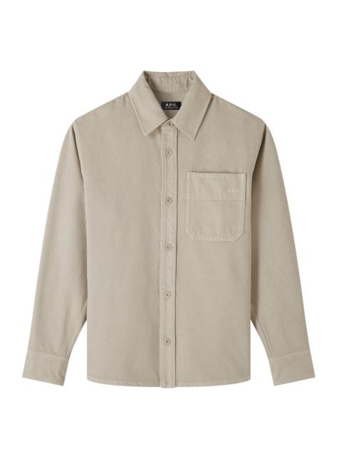 A.P.C. Basile Brodée Poitrine overshirt