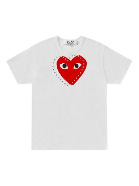 Comme des Garçons PLAY logo-print studded-embellishment T-shirt
