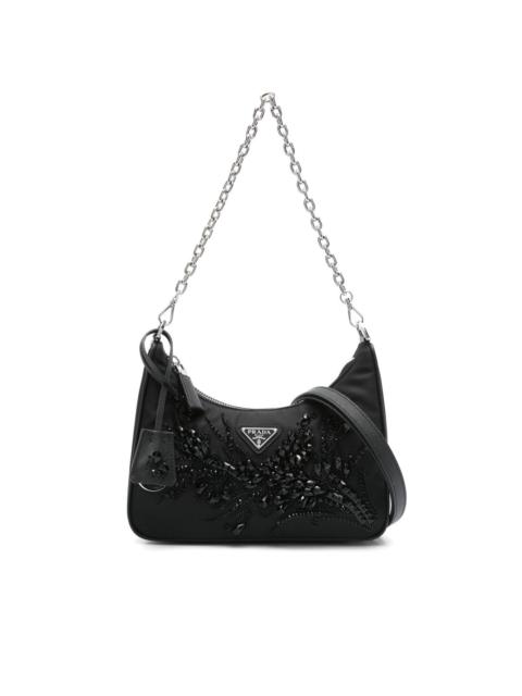 Prada crystal-embellished shoulder bag