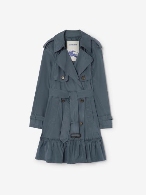Burberry Short Silk Tillydrine Trench Coat