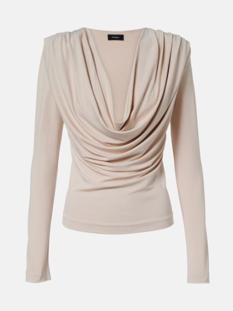 WARDROBE.NYC Draped jersey top