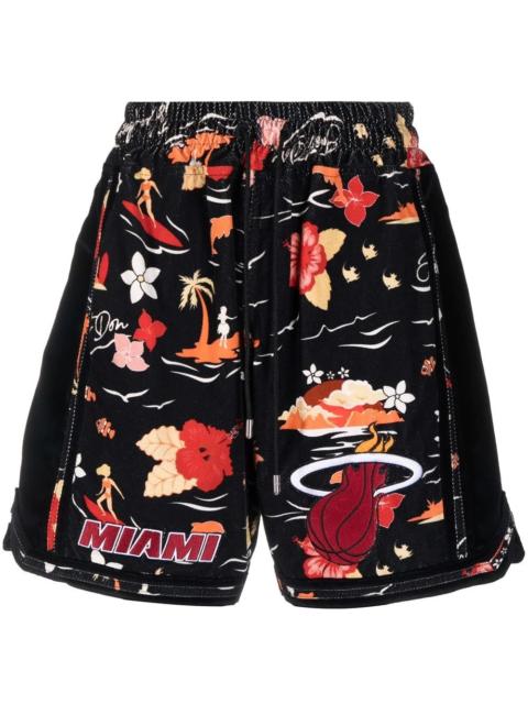 Just Don Miami graphic-print shorts