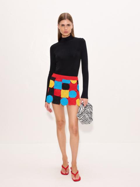 SIMONMILLER Beep Beep Mini Skirt In Primary Multi-Shape