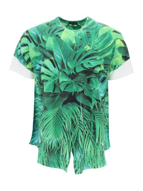 Jungle print T-shirt with Comme Des Garcons Homme Plus