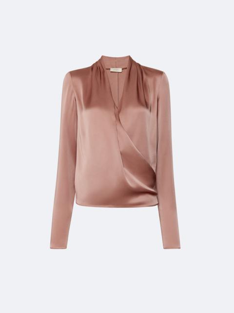 LAPOINTE Satin Wrap Top