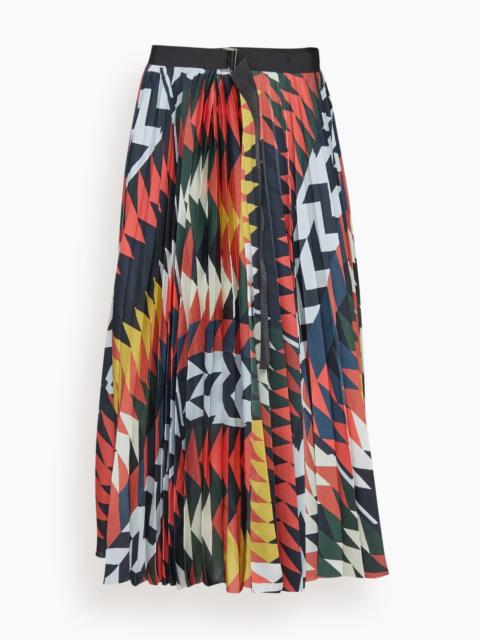 sacai Sacai x A.P.C. Quilts Skirt in Orange Multi