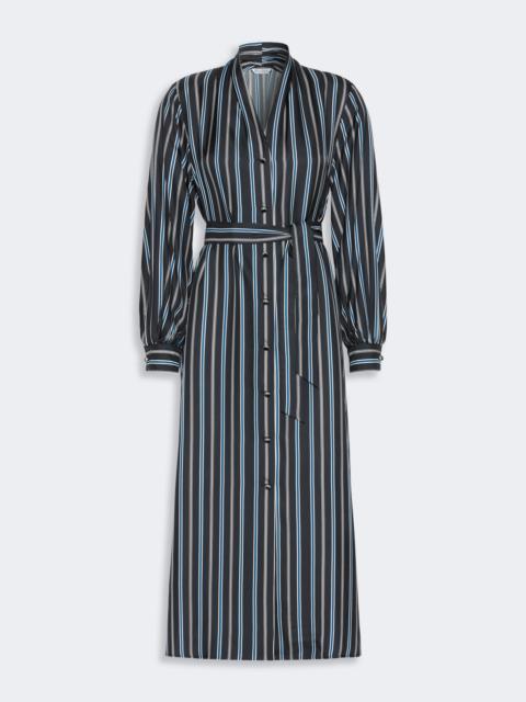 Max Mara TAURO Printed twill shirt dress - ULTRAMARINE