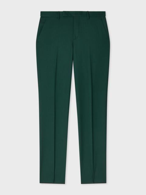 Paul Smith A Suit To Travel In - Dark Green Wool Trousers