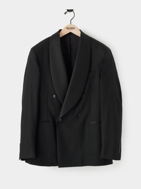 TODD SNYDER Italian Wool Double-Breasted Shawl Tuxedo Jacket