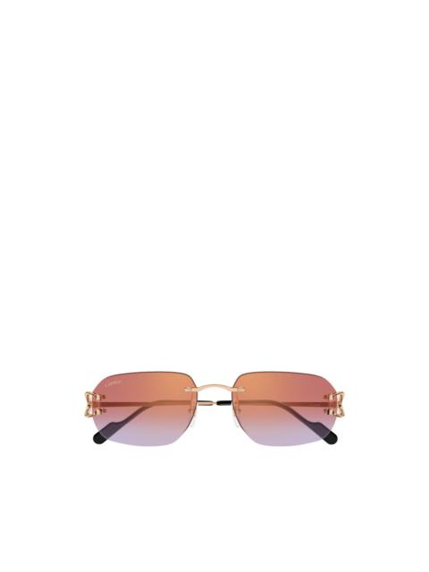 Cartier C de Cartier rimless sunglasses
