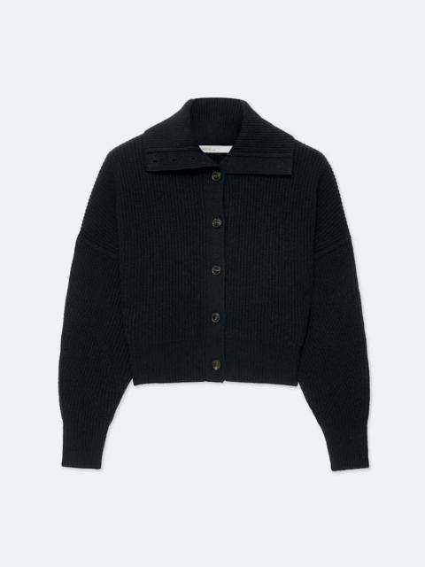 ALLSAINTS CARON CROPPED MERINO WOOL CARDIGAN