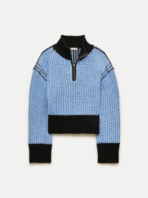 J.CREW Tiny Rollneck™ in colorblock tweed stitch
