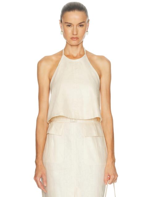 MATTHEW BRUCH Tie Halter Top