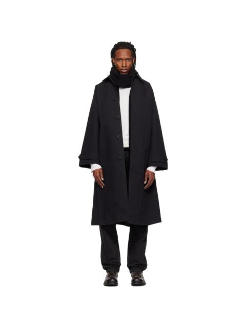 AlLEXANDER DIGENOVA Black Canvas Trench Coat