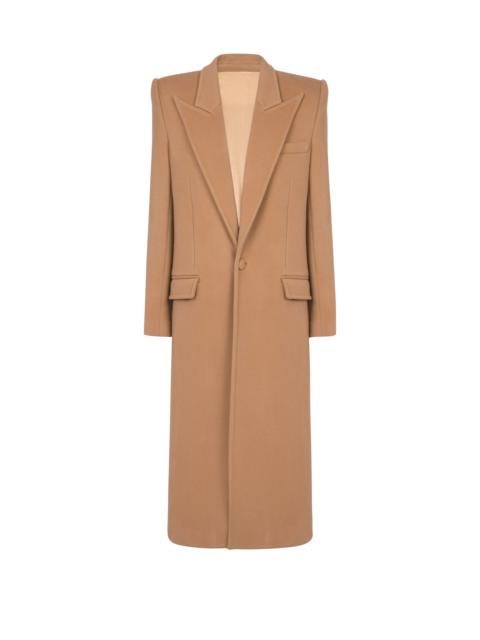 Long wool and cashmere coat