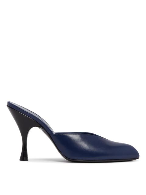 herbert levine Blue Sitting Pretty Leather Mules
