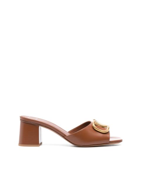 Valentino Maxi-VLogo 60mm leather sandals