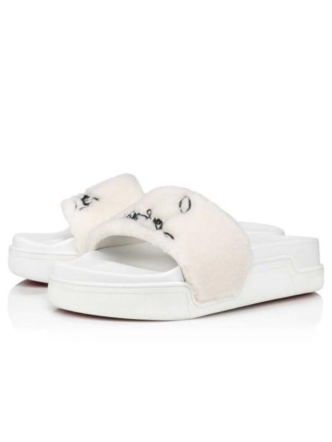 Christian Louboutin Navy Pool Woman WHITE/BLACK