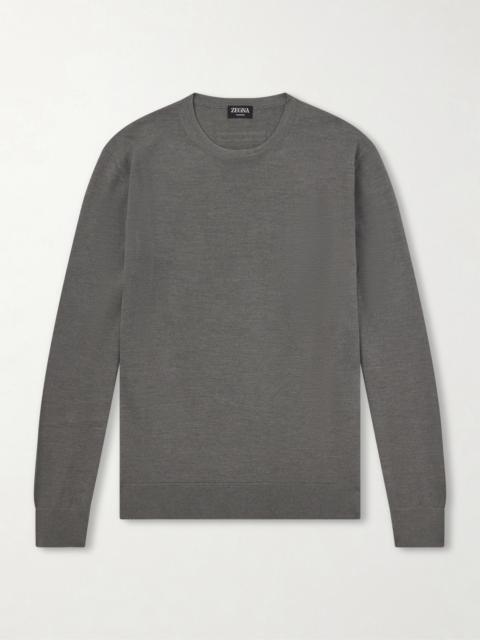 ZEGNA Cashmere and Silk-Blend Sweater