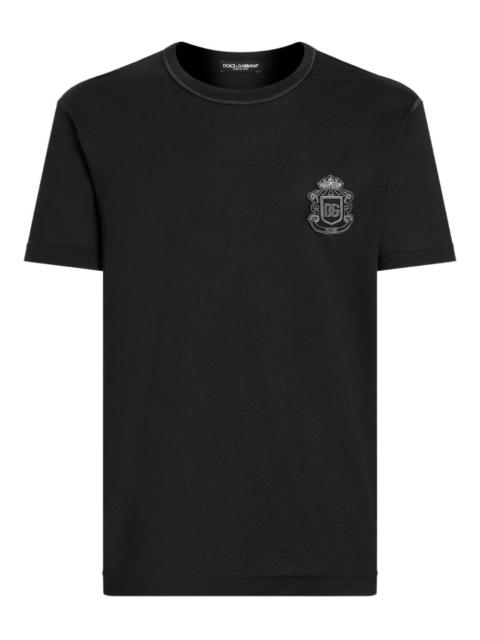 Dolce & Gabbana crest-appliqué T-shirt