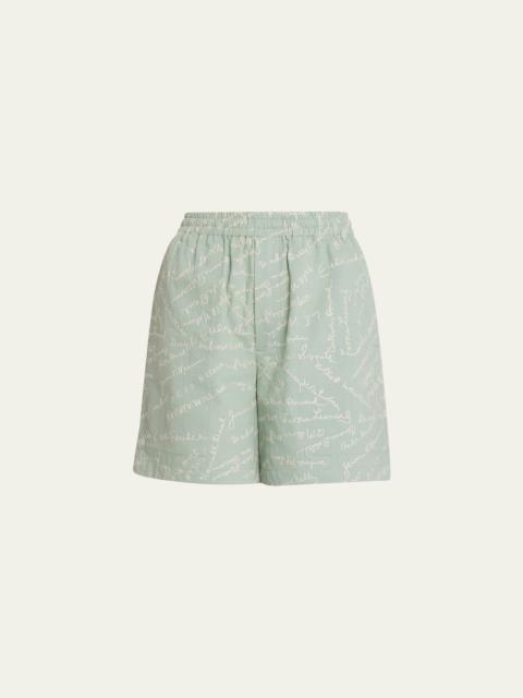 BODE Powder Signature Embroidered Shorts