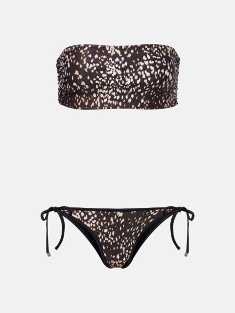 THE ATTICO Leopard-print bikini